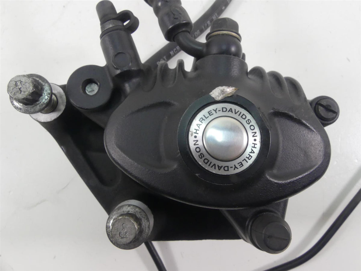 2007 Harley Sportster XL1200 Nightster Front Brake Caliper & Line 44121-07A {{ shop.shopifyCountryName }} - Mototech271