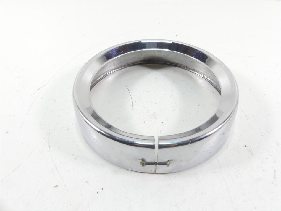 2005 Harley Touring CVO FLHTC SE Electra Glide Headlight Chrome Ring Cover {{ shop.shopifyCountryName }} - Mototech271