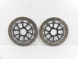 2015 Ducati Monster 1200 S Front Brake Rotor Disc Set 49241351A 49241341A