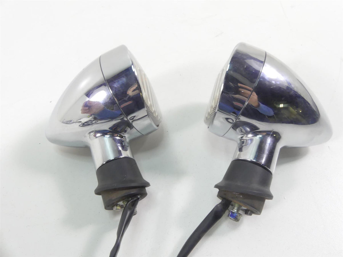 2007 Honda VTX1800 T1 Rear Chrome Blinker Turn Signal Lights Set 33400-MCV-R11 {{ shop.shopifyCountryName }} - Mototech271