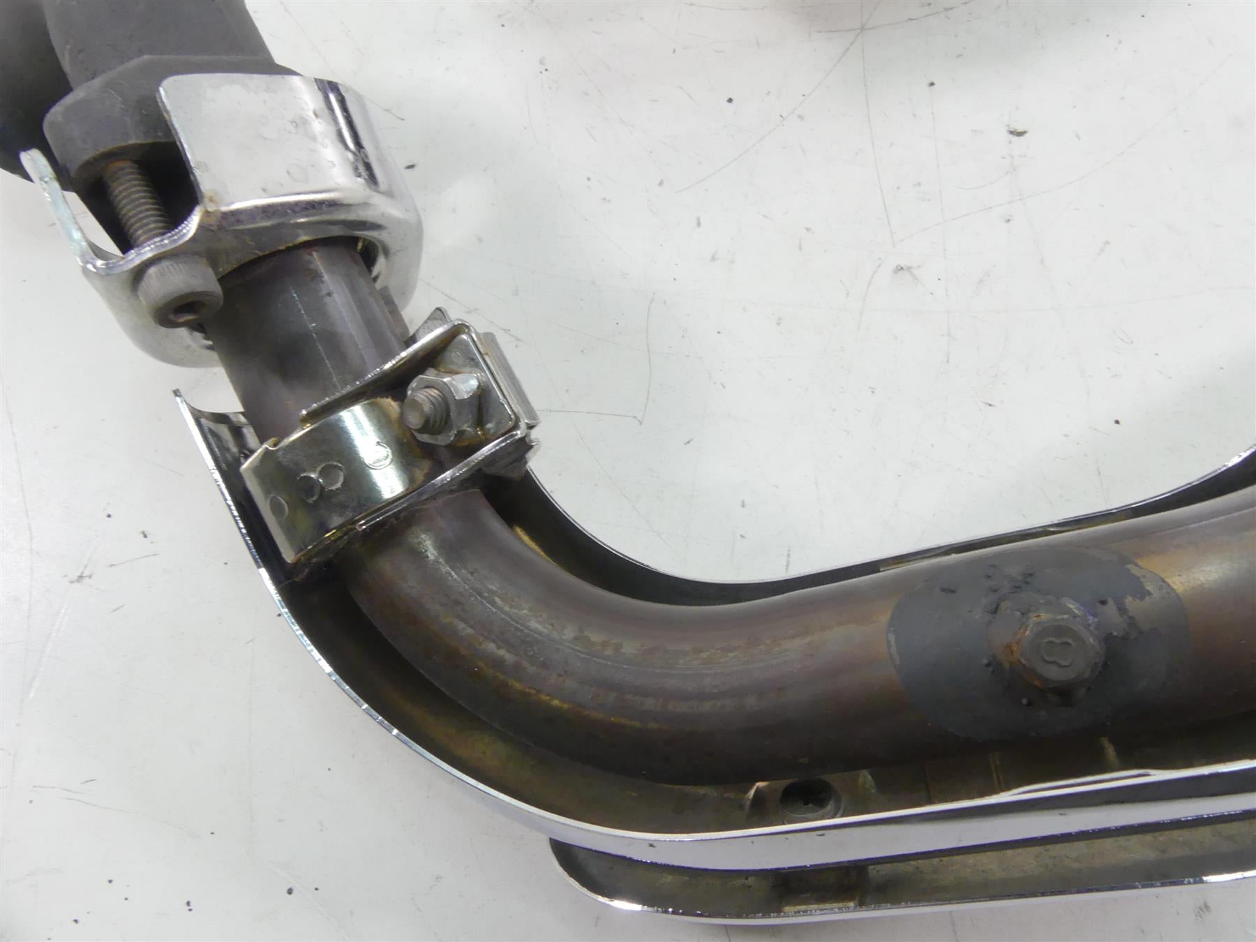 2002 Yamaha XVS1100 V-Star Oem Exhaust Pipe Header Manifold Set 5EL-14610-10-00 {{ shop.shopifyCountryName }} - Mototech271