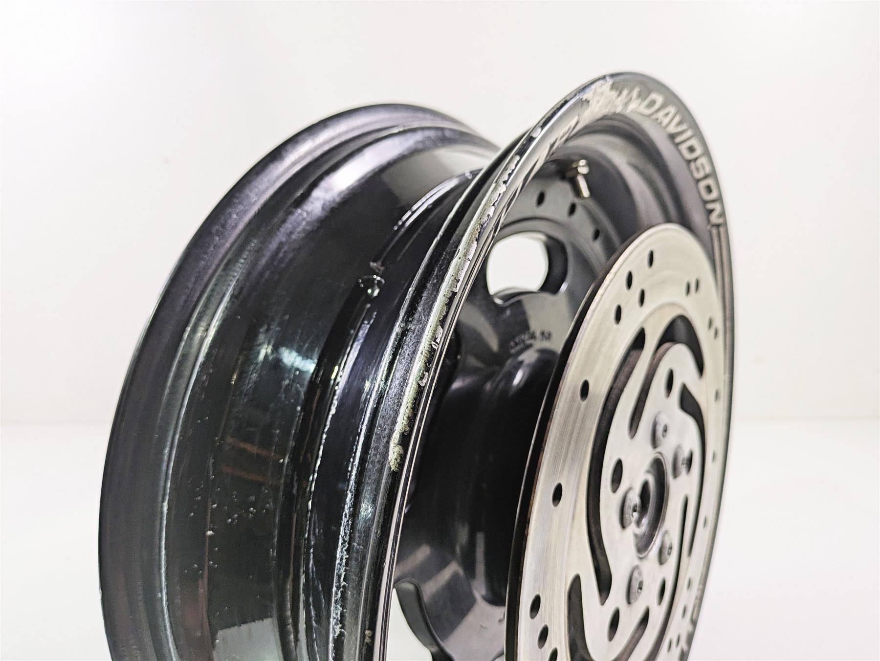 2014 Harley FXDF Dyna Fat Bob Rear Wheel Rim 16x5 Black - Read 40900261 {{ shop.shopifyCountryName }} - Mototech271