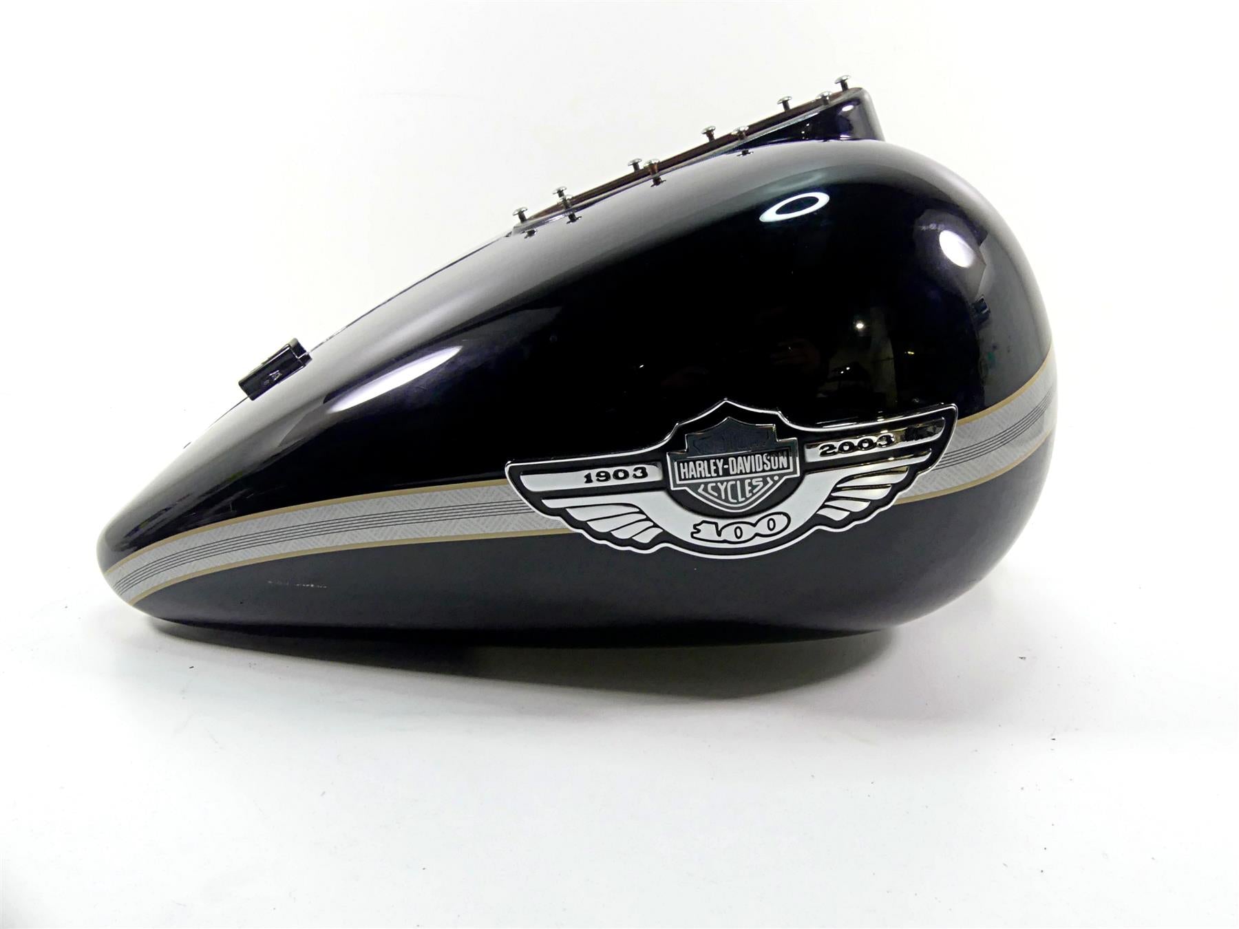 2003 Harley Touring FLHTCI E-Glide 100TH Fuel Gas Petrol Tank + Emblems 61356-03 {{ shop.shopifyCountryName }} - Mototech271