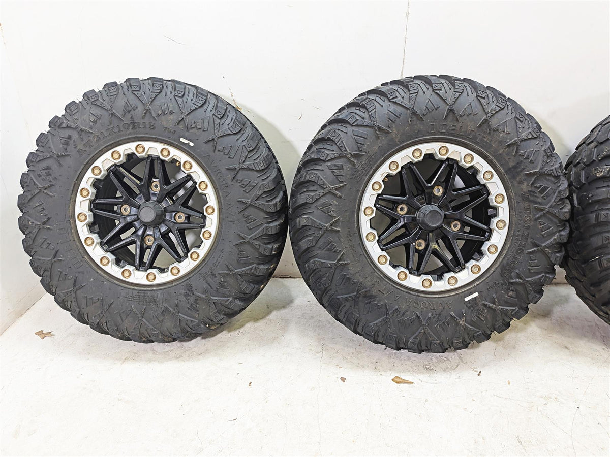 2022 Kawasaki Teryx KRX KRF 1000 SE 15x8 Front Rear Wheel Ocelot Aurora Tire Set 49058-0729-397 {{ shop.shopifyCountryName }} - Mototech271