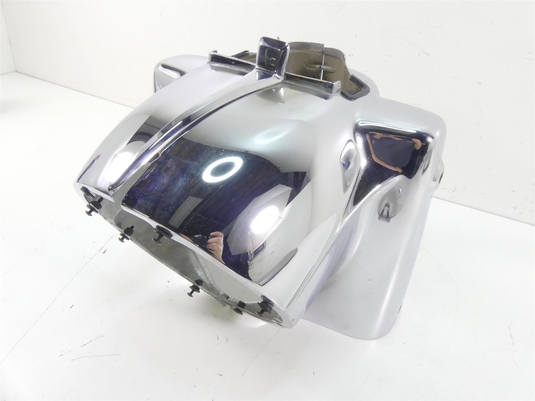 2002 Harley Touring FLHRCI Road King Chrome Headlight Covers Nacelle 67866-94 {{ shop.shopifyCountryName }} - Mototech271