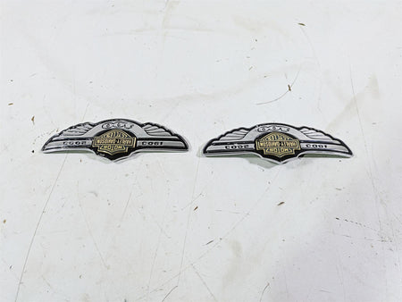 2003 Harley Softail FXSTDI Deuce 100th Fuel Tank Emblem Set 62236-03 62237-03 {{ shop.shopifyCountryName }} - Mototech271