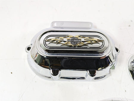 2015 Harley Touring FLHTKL E -Glide Low Gold Flames Chrome Cover Set 61319-09 {{ shop.shopifyCountryName }} - Mototech271