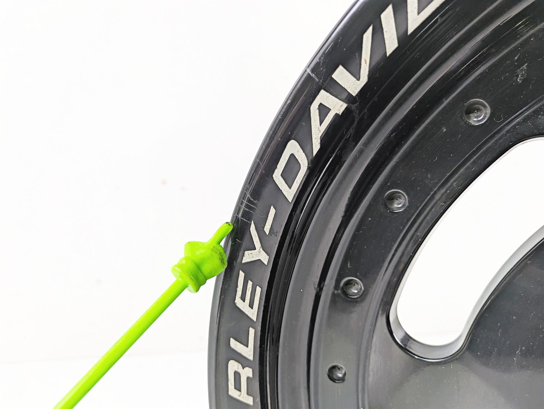 2014 Harley FXDF Dyna Fat Bob Front Wheel Rim 16x3 Black Straight 43300254 {{ shop.shopifyCountryName }} - Mototech271