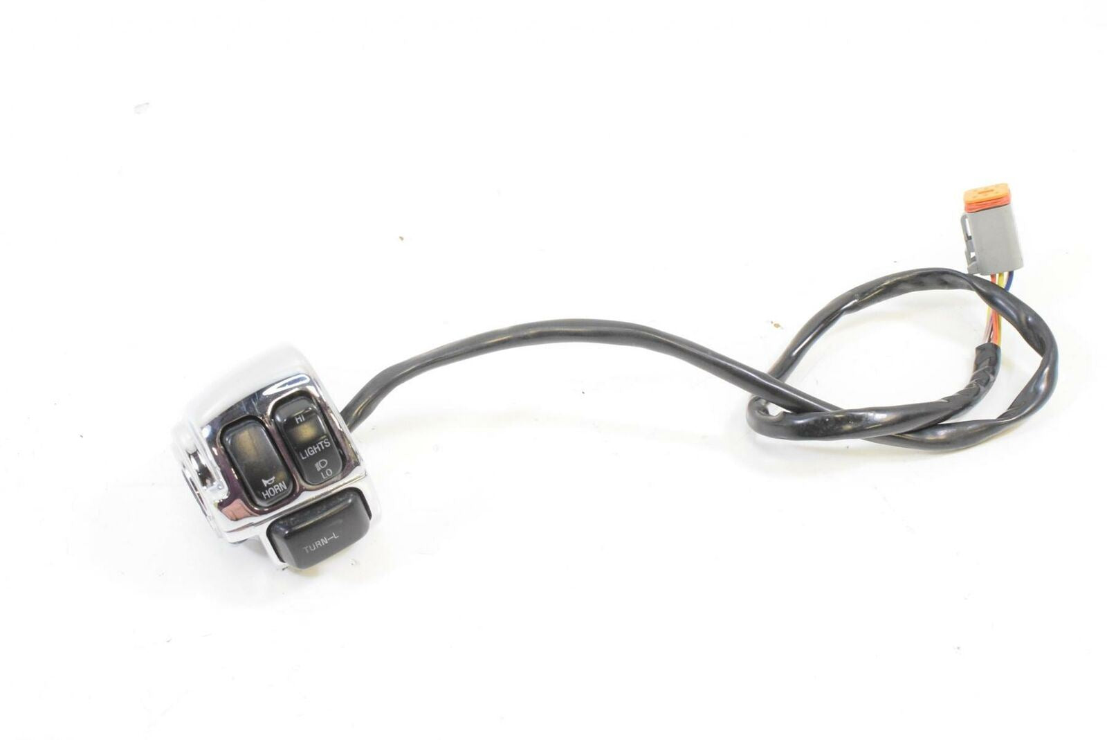 1999 Harley Sportster XL1200 Chrome Left Hand Light Control Switch 71682-06A {{ shop.shopifyCountryName }} - Mototech271
