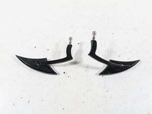 2015 Harley Touring FLHXS Street Glide Black Blade Rear View Mirror Set