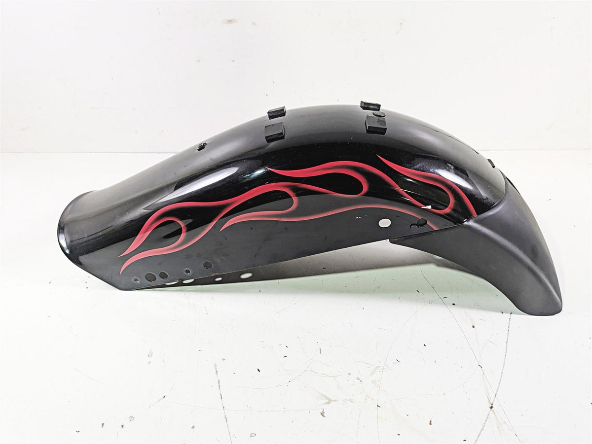 2007 Harley FXDWG Dyna Wide Glide Rear Fender Red Flames 59925-06 {{ shop.shopifyCountryName }} - Mototech271