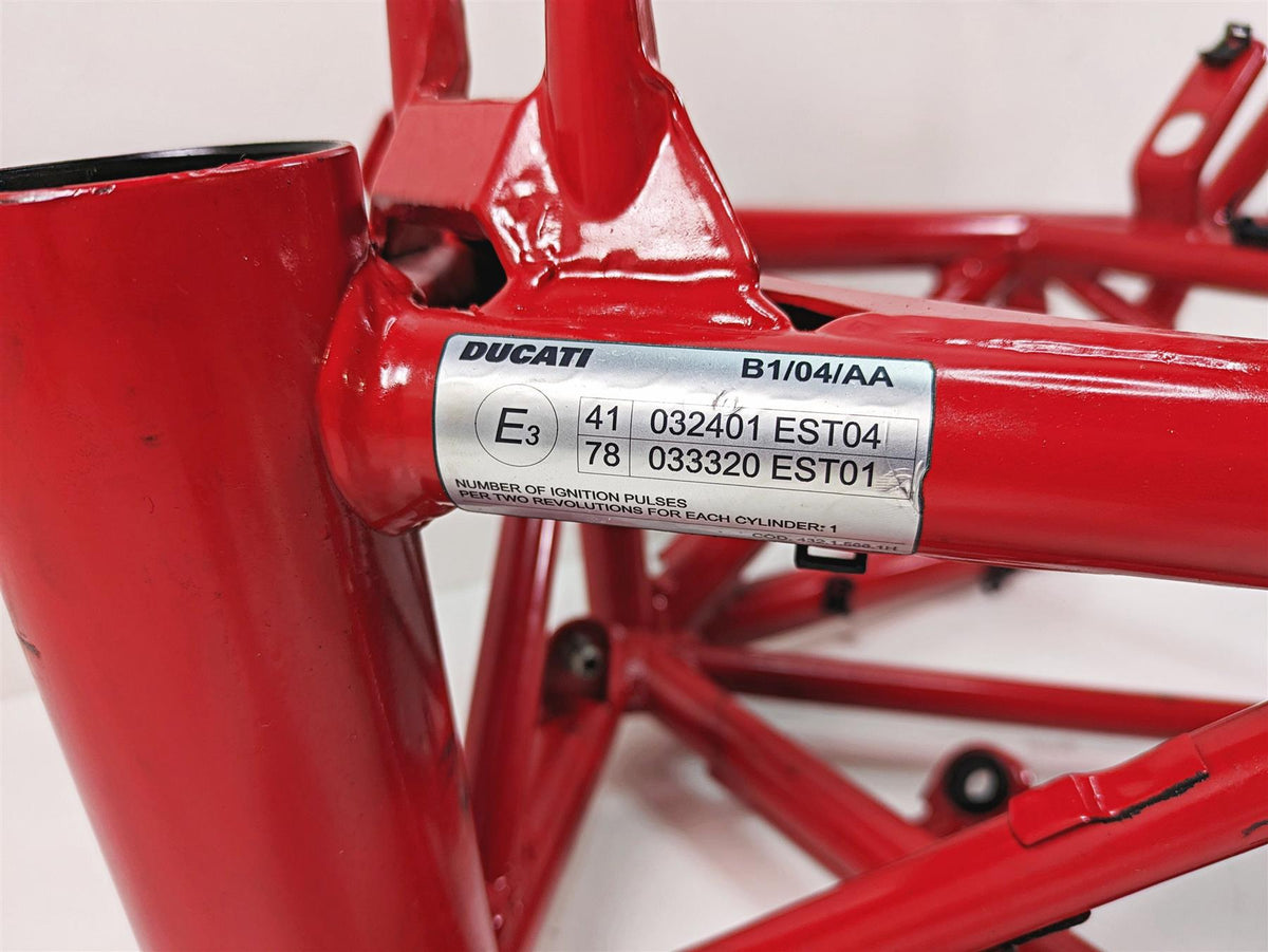 2011 Ducati Hypermotard 1100 Evo SP Straight Main Frame Chassis With Salvage Washington Title - 47017011BA {{ shop.shopifyCountryName }} - Mototech271