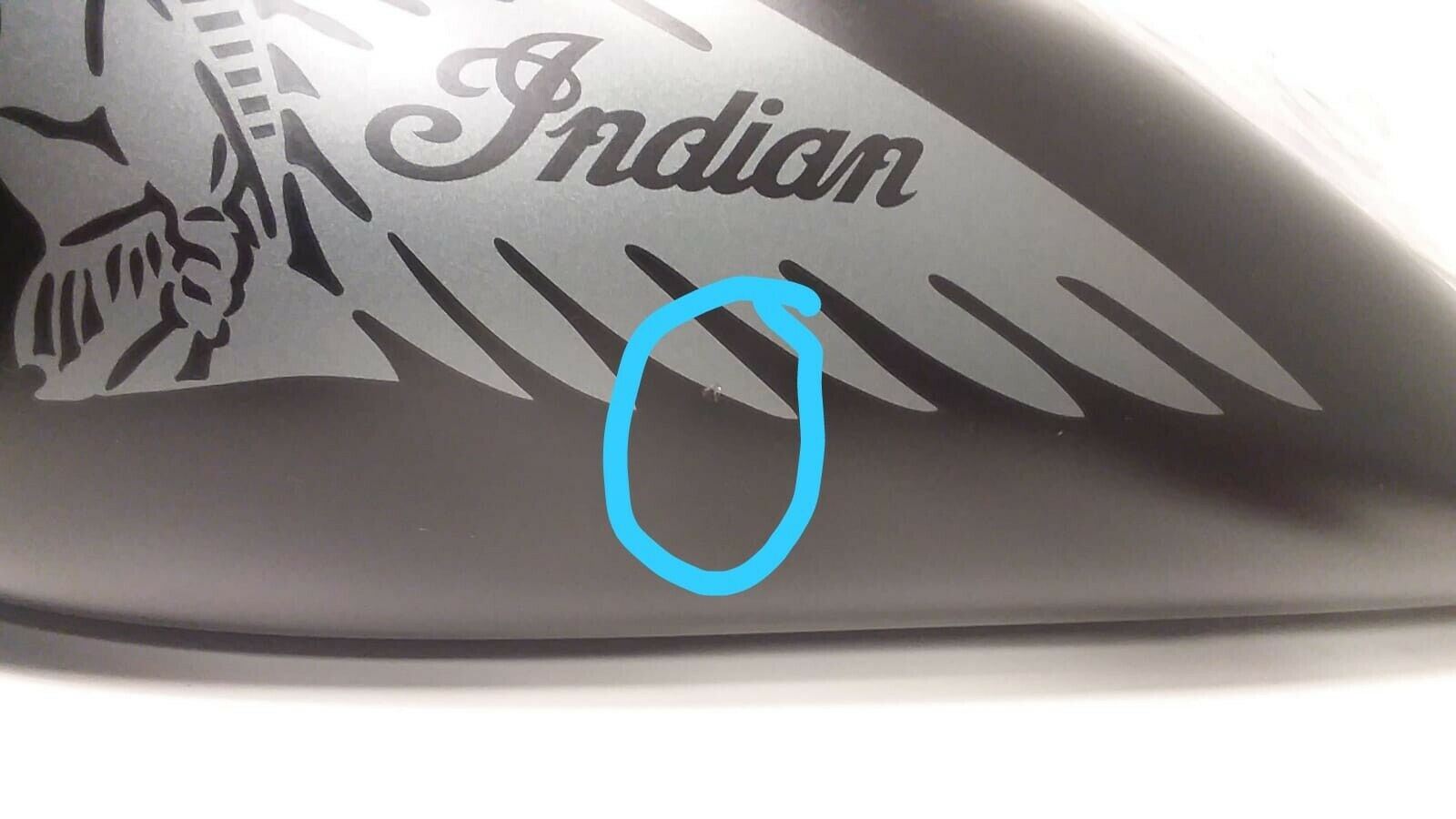 2017 Indian Chieftain Dark Horse Nice Fuel Gas Petrol Tank - No Scratch 1021997 {{ shop.shopifyCountryName }} - Mototech271