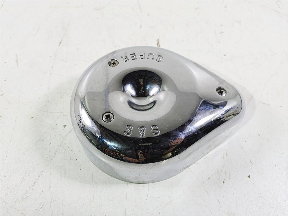 2005 Harley Touring FLHRI Road King S&S 378 Chrome Outer Air Box Cover 5128071 {{ shop.shopifyCountryName }} - Mototech271