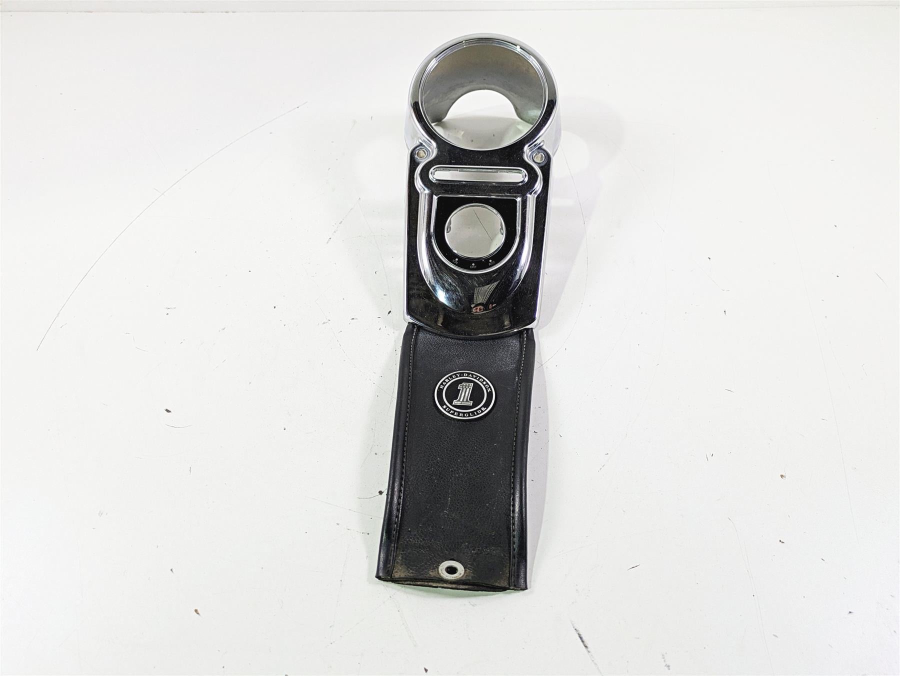 2011 Harley FXDC Dyna Super Glide Tank Dash Chrome Cover Panel 71204-04 {{ shop.shopifyCountryName }} - Mototech271