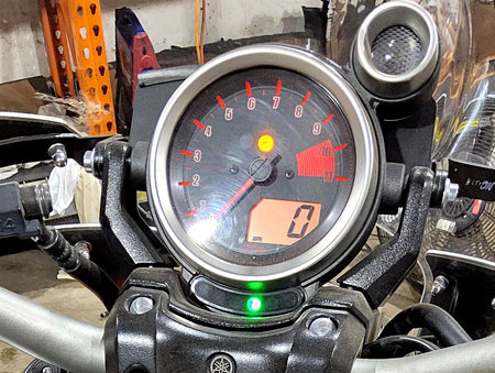 2012 Yamaha VMX17 VMAX 1700 Round Tachometer Speedometer Gauge 2S3-83580-00-00 {{ shop.shopifyCountryName }} - Mototech271