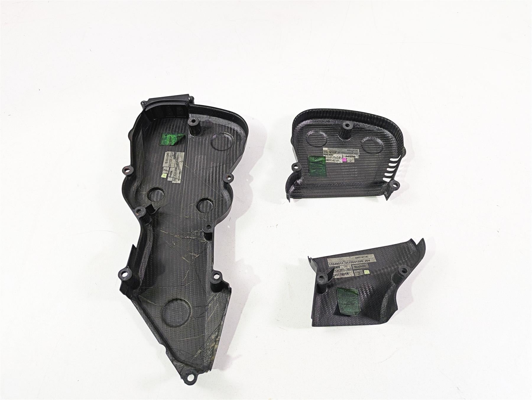 2013 Ducati Hypermotard 821 SP Carbon Fiber Timing Belt Cover Set 24511401A {{ shop.shopifyCountryName }} - Mototech271