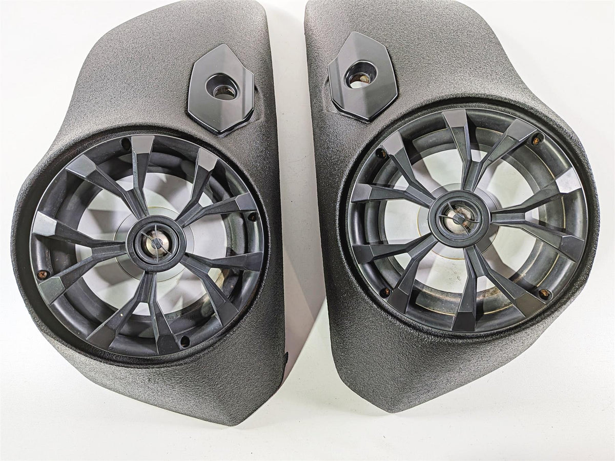 2016 Victory Cross Country Wrinkle Black Saddlebag Lid & Speaker Set {{ shop.shopifyCountryName }} - Mototech271