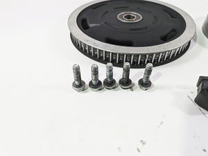 2008 Harley Touring FLHTP Electra Glide Rear Belt Pulley + Mount 37781-08 | Mototech271