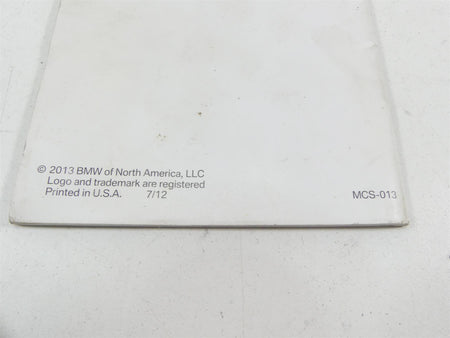 2013 BMW R1200GS K255 Adventure Owners Rider Manual Book 01418534017 {{ shop.shopifyCountryName }} - Mototech271
