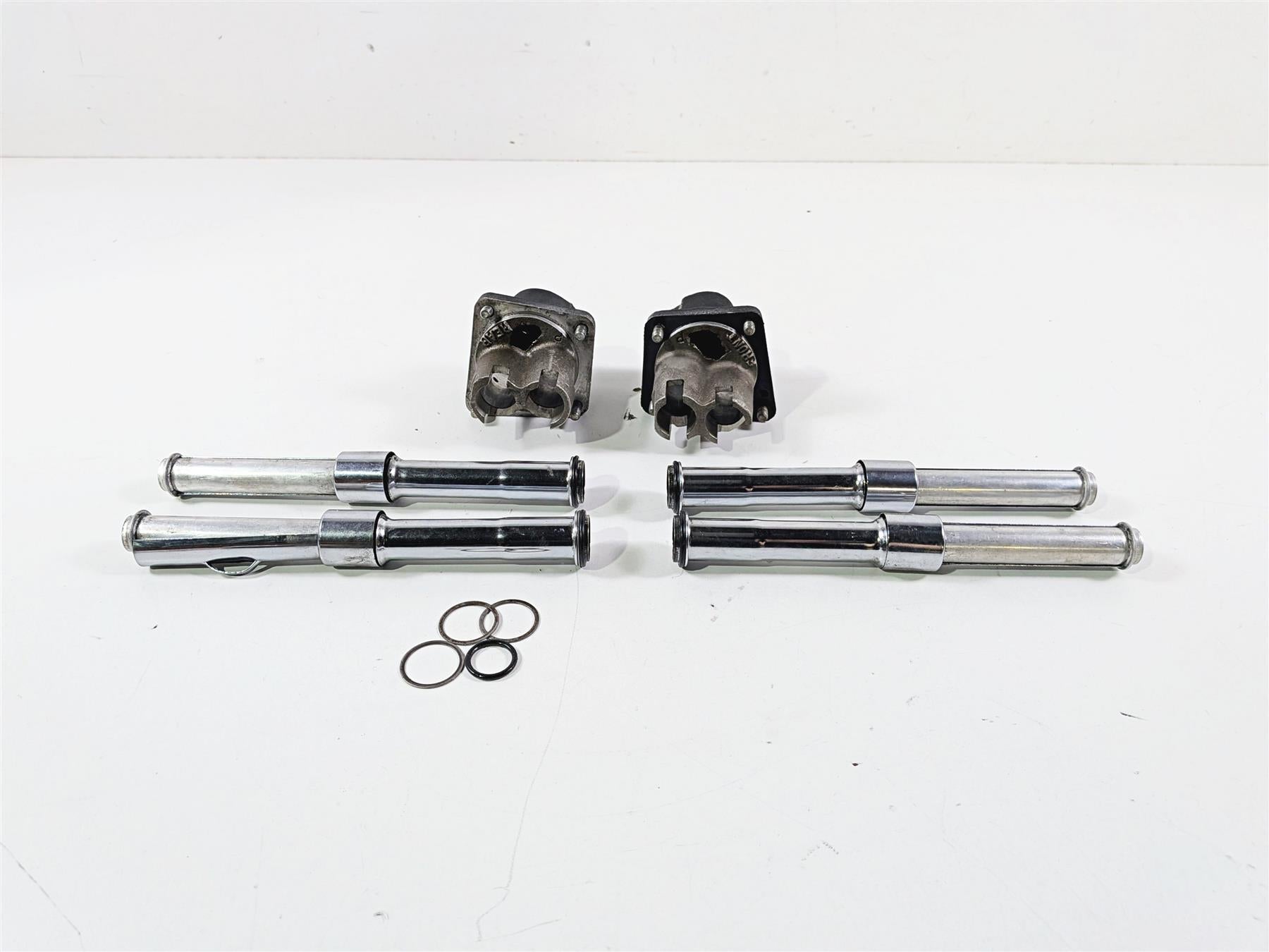 1990 Harley Touring FLHTC Electra Glide Push Rod Tapped Guide Covers 18540-83C {{ shop.shopifyCountryName }} - Mototech271