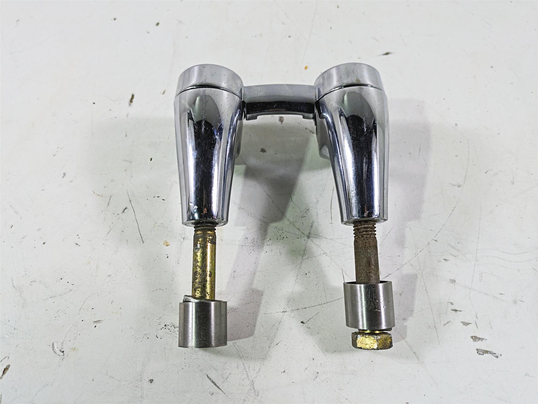 2012 Harley FLD Dyna Switchback Handlebar Chrome Riser & Extensions 55900004 55900005 {{ shop.shopifyCountryName }} - Mototech271