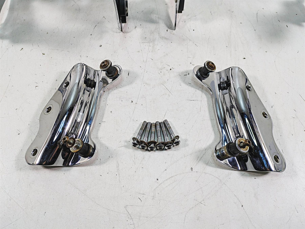 2011 Harley Touring FLHR Road King Passenger Backrest Luggage Rack Quick Release Set {{ shop.shopifyCountryName }} - Mototech271