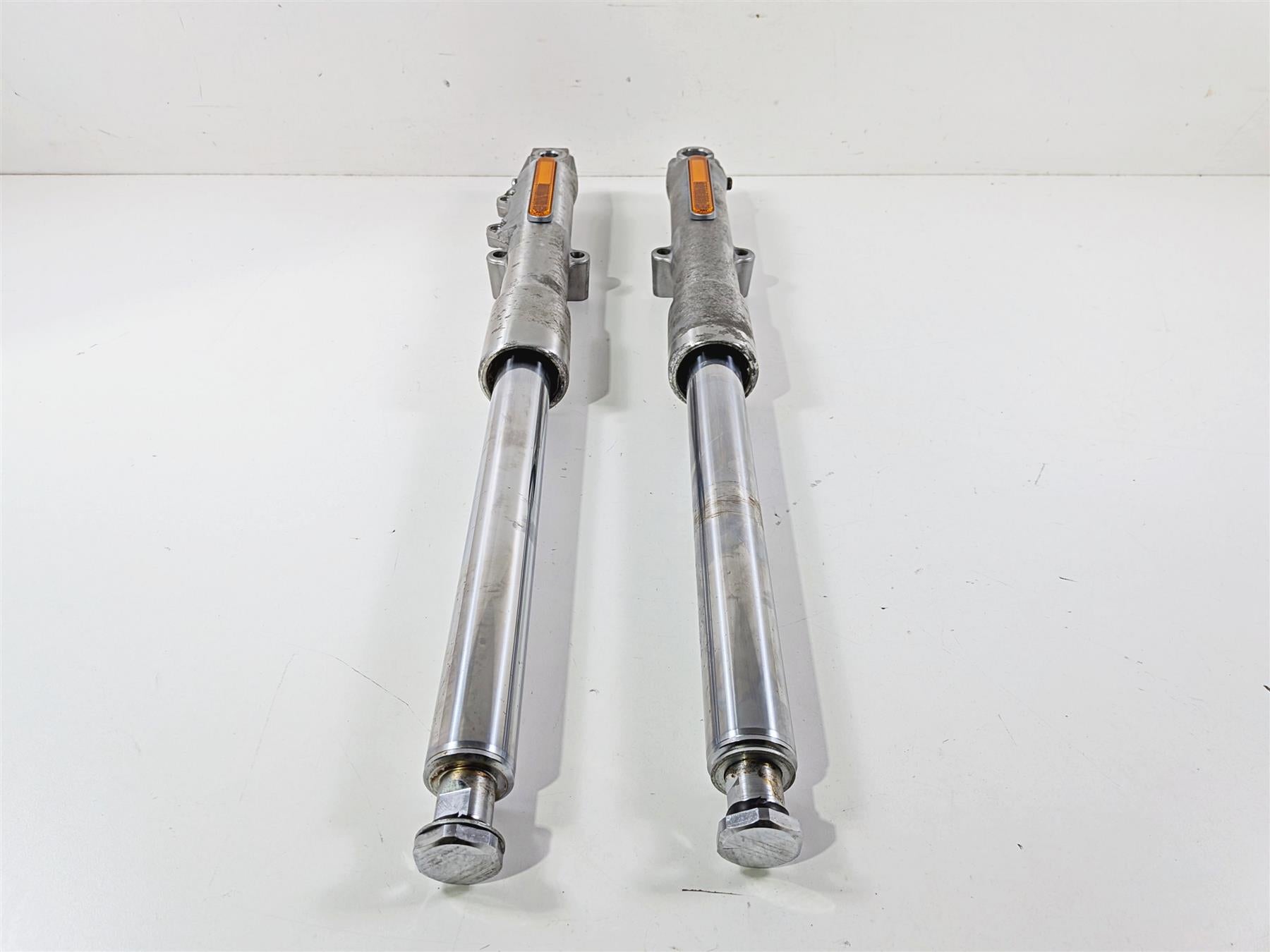 2012 Harley Softail FLSTF Fat Boy Front Fork Leg Set Straight 45915-08A 45916-07 {{ shop.shopifyCountryName }} - Mototech271