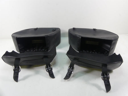 2014 Harley FXDL Dyna Low Rider Oem Leather Saddle Bag & Blinker Set 90369-06 {{ shop.shopifyCountryName }} - Mototech271