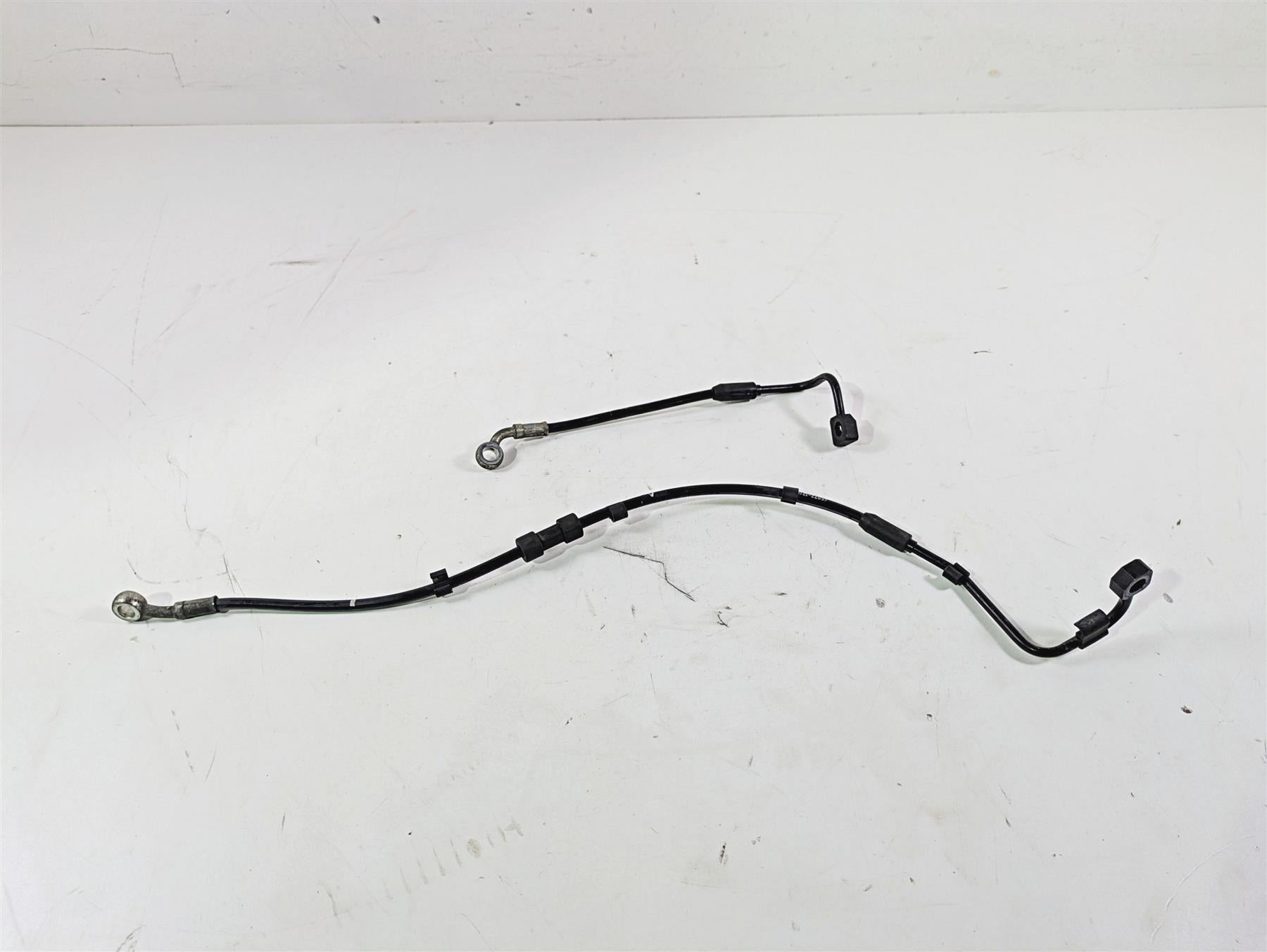 2015 Harley FXDF Dyna Fat Bob Rear Abs Brake Line Set 46872-12B 46871-12A