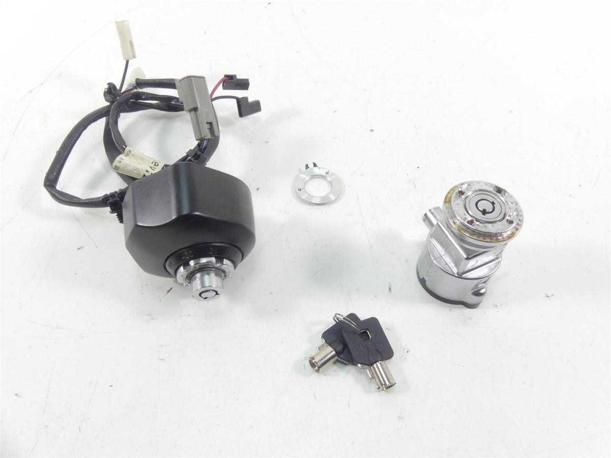 2016 Harley FXDL Dyna Low Rider Ignition Switch Steering Key Lock Set 71475-06B {{ shop.shopifyCountryName }} - Mototech271