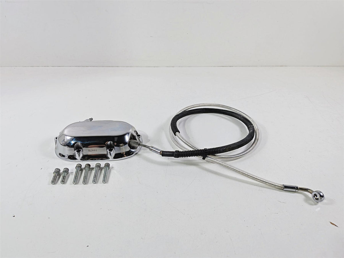 2008 Harley FXDSE CVO Dyna Transmission Chrome Clutch Release Cover 37137-07A-Mototech271
