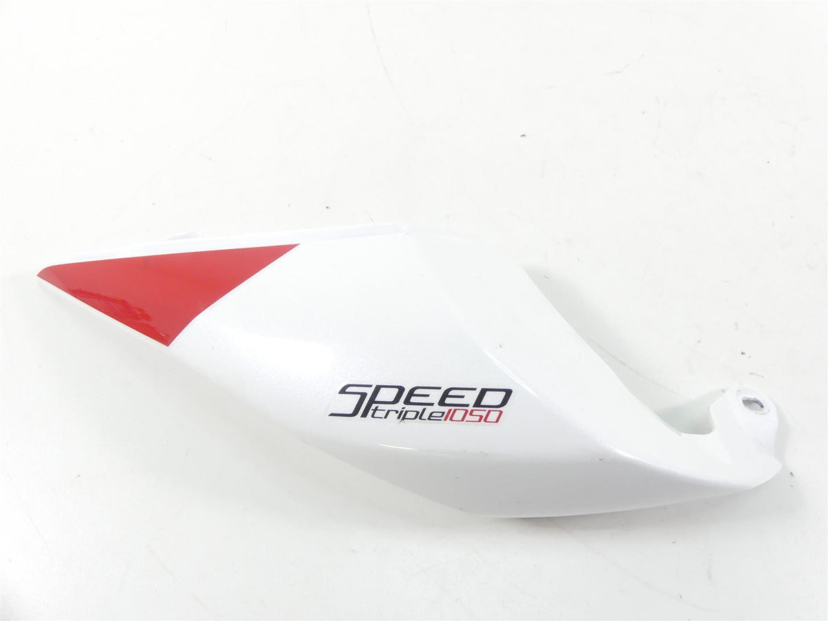 2020 Triumph Speed Triple RS 1050 Right White Tail Cover Fairing Cowl T2303451 {{ shop.shopifyCountryName }} - Mototech271