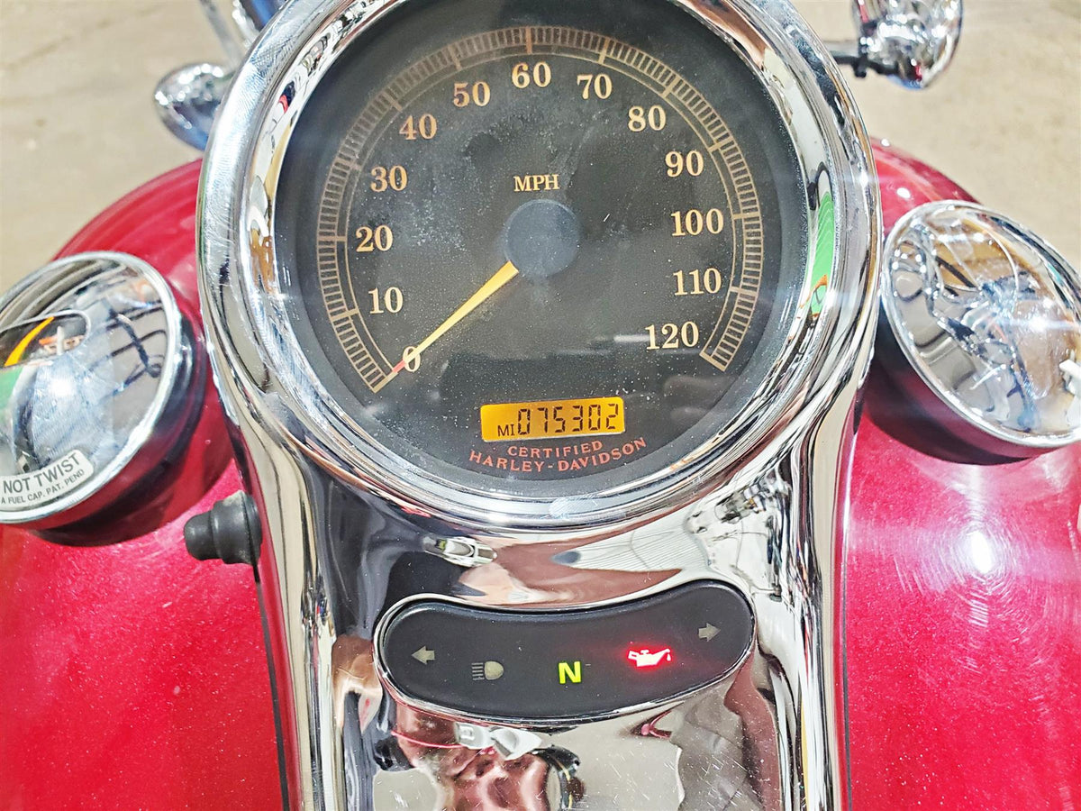 2004 Harley Softail FXSTDI Deuce Speedometer Gauge Speedo 75K 67033-04 67410-04 {{ shop.shopifyCountryName }} - Mototech271