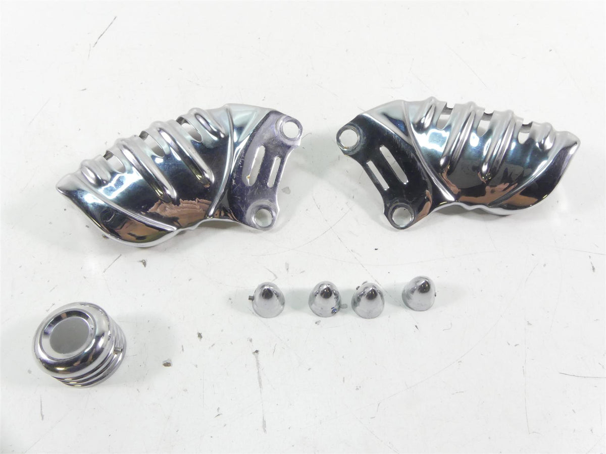 2013 Harley Touring FLHX Street Glide Kuryakyn Front Caliper Cover Set 7789 {{ shop.shopifyCountryName }} - Mototech271