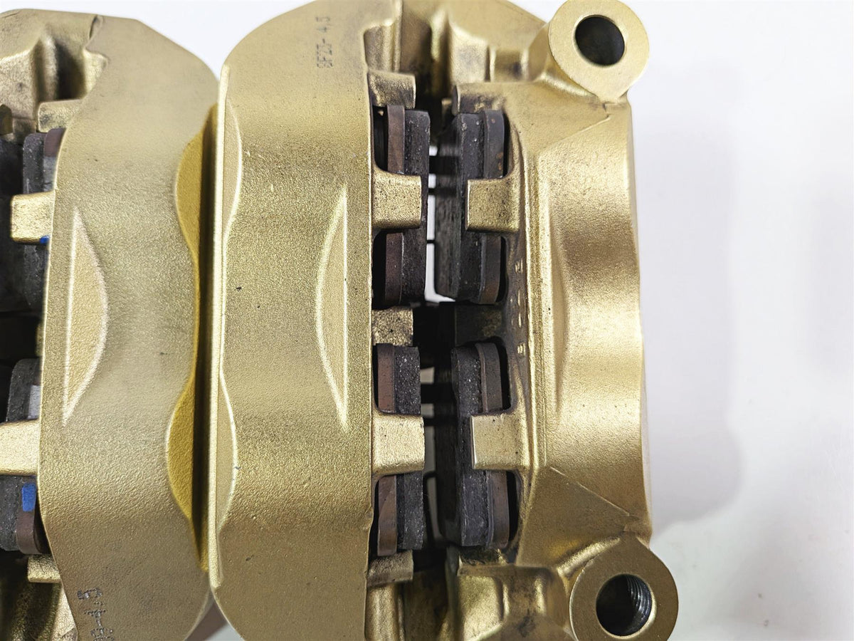 2007 Mv Agusta F4 1000R 312 Brembo 100mm Gold Front Brake Caliper Set 8000A6415-Mototech271