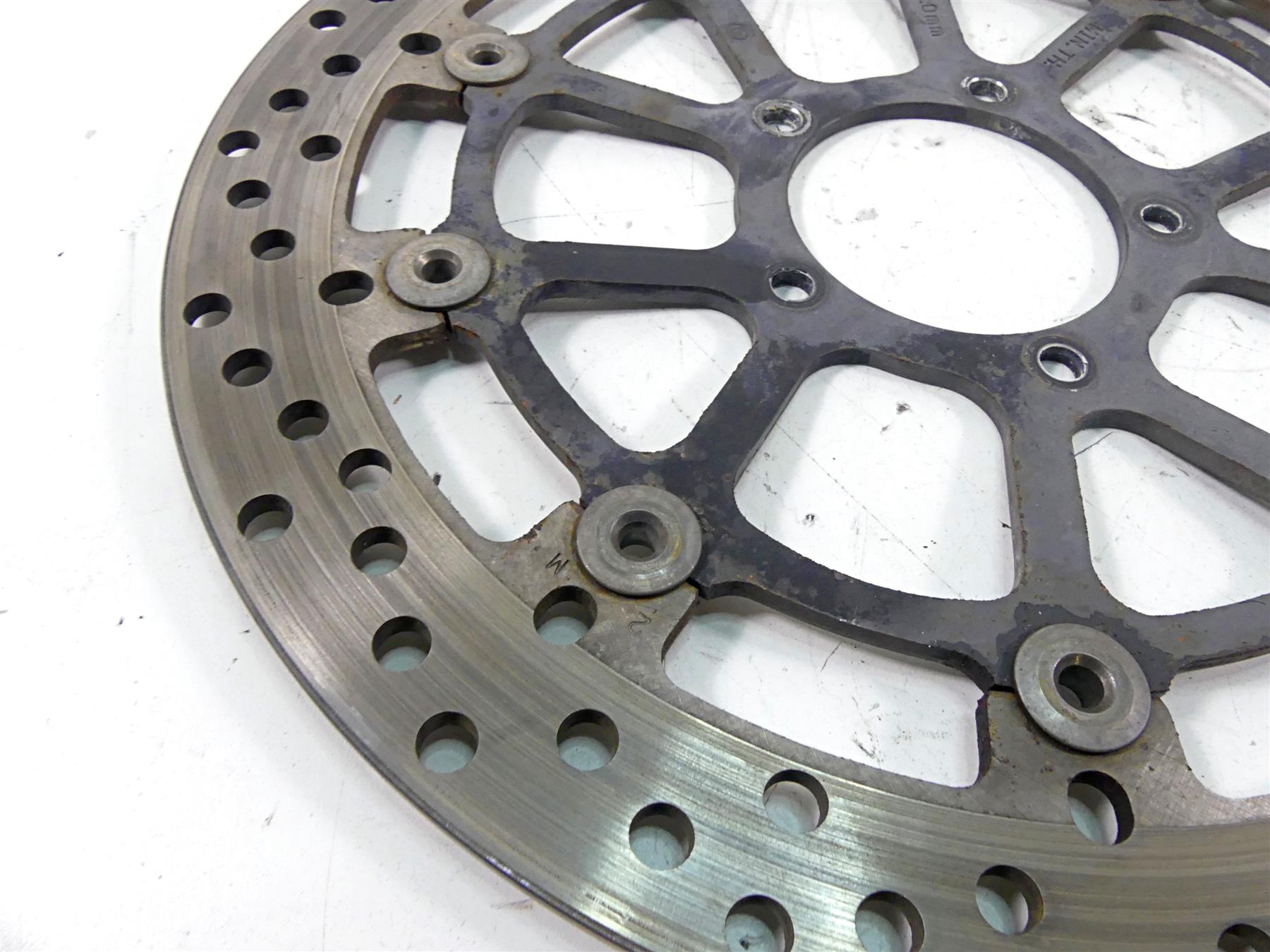 2013 Ducati Diavel Red Front Brembo Brake Disc Rotor Set 49241011A {{ shop.shopifyCountryName }} - Mototech271