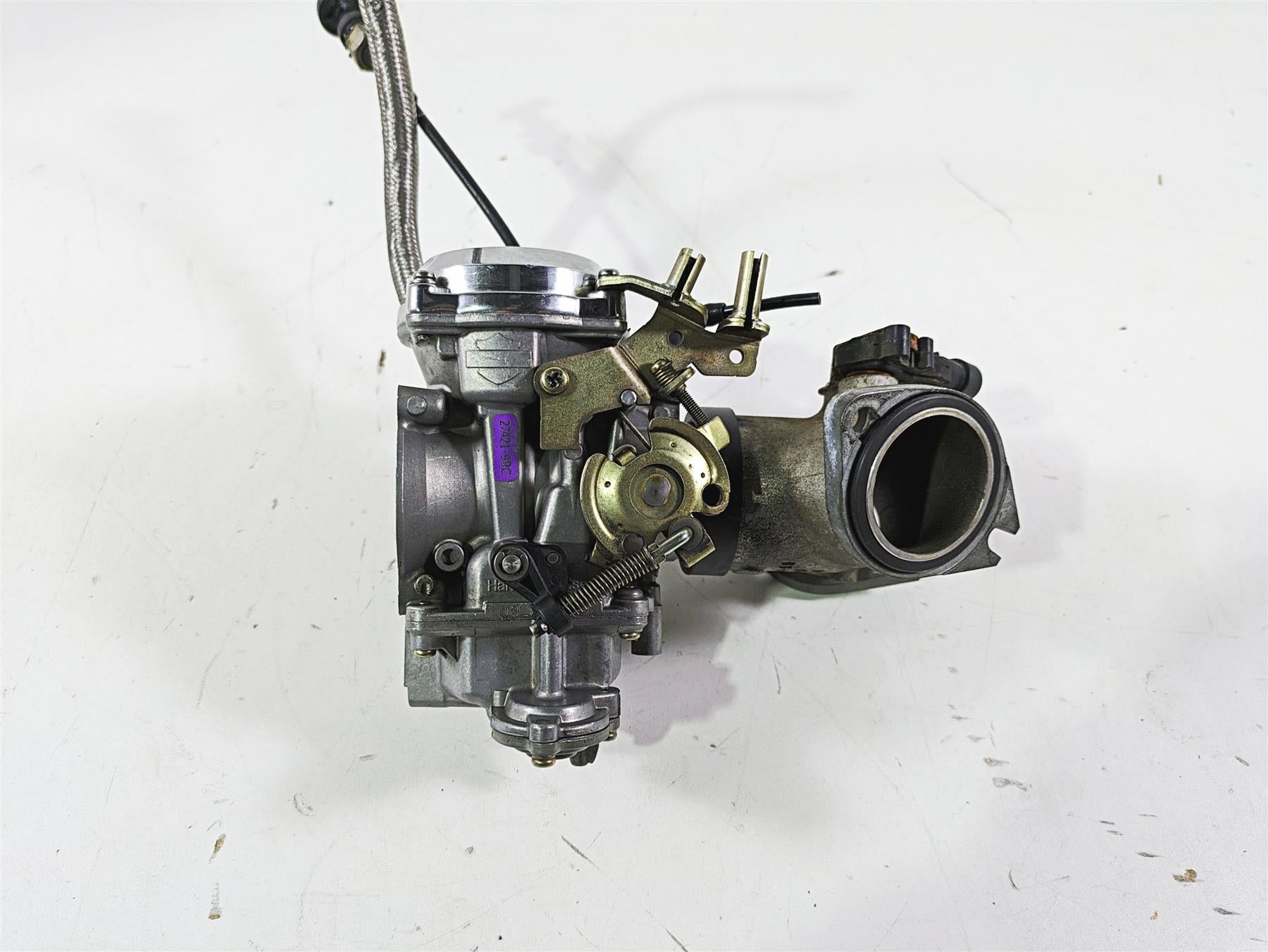 2003 Harley Dyna FXDL Low Rider 100TH Carburetor Carb & Intake 27421-99C {{ shop.shopifyCountryName }} - Mototech271