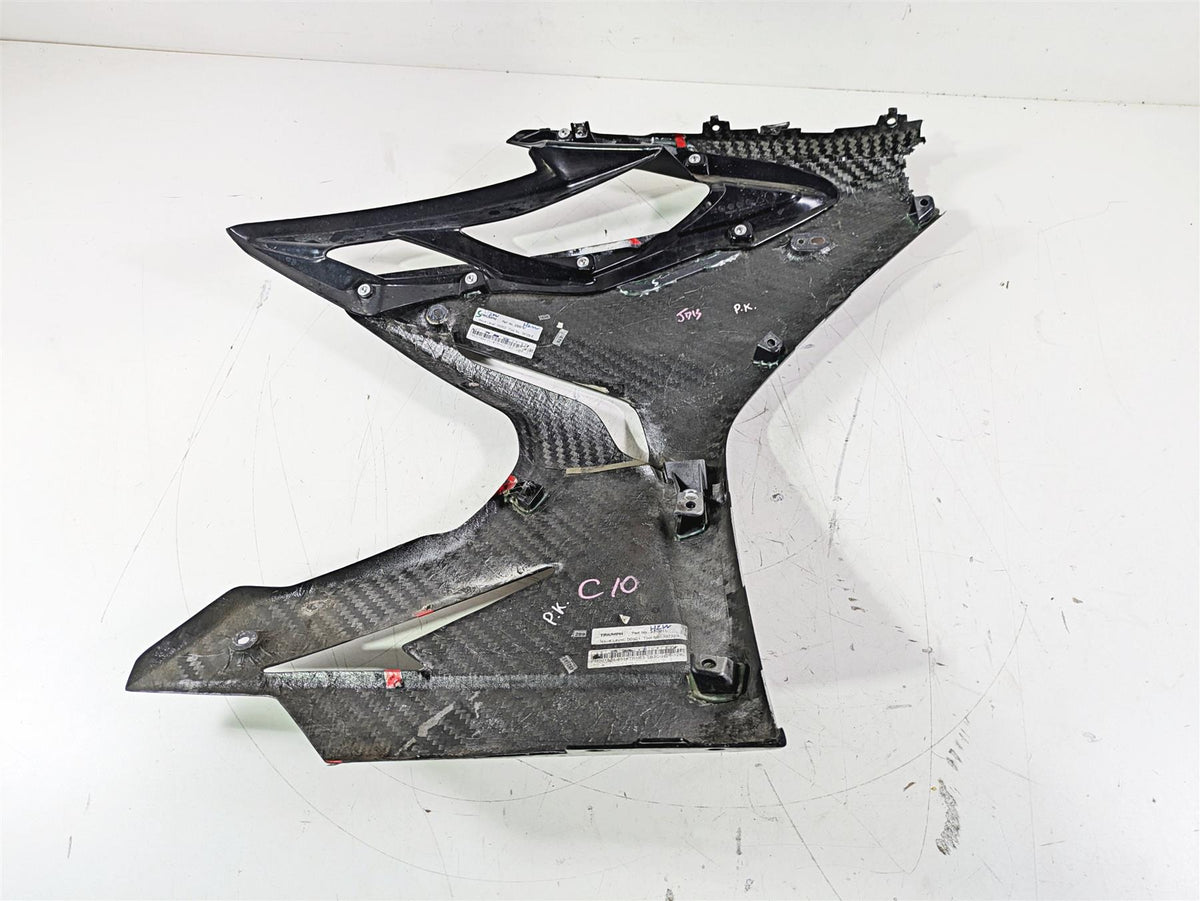 2020 Triumph Daytona 765 Moto2 Left Side Carbon Cover Fairing -Broken T2309797 {{ shop.shopifyCountryName }} - Mototech271