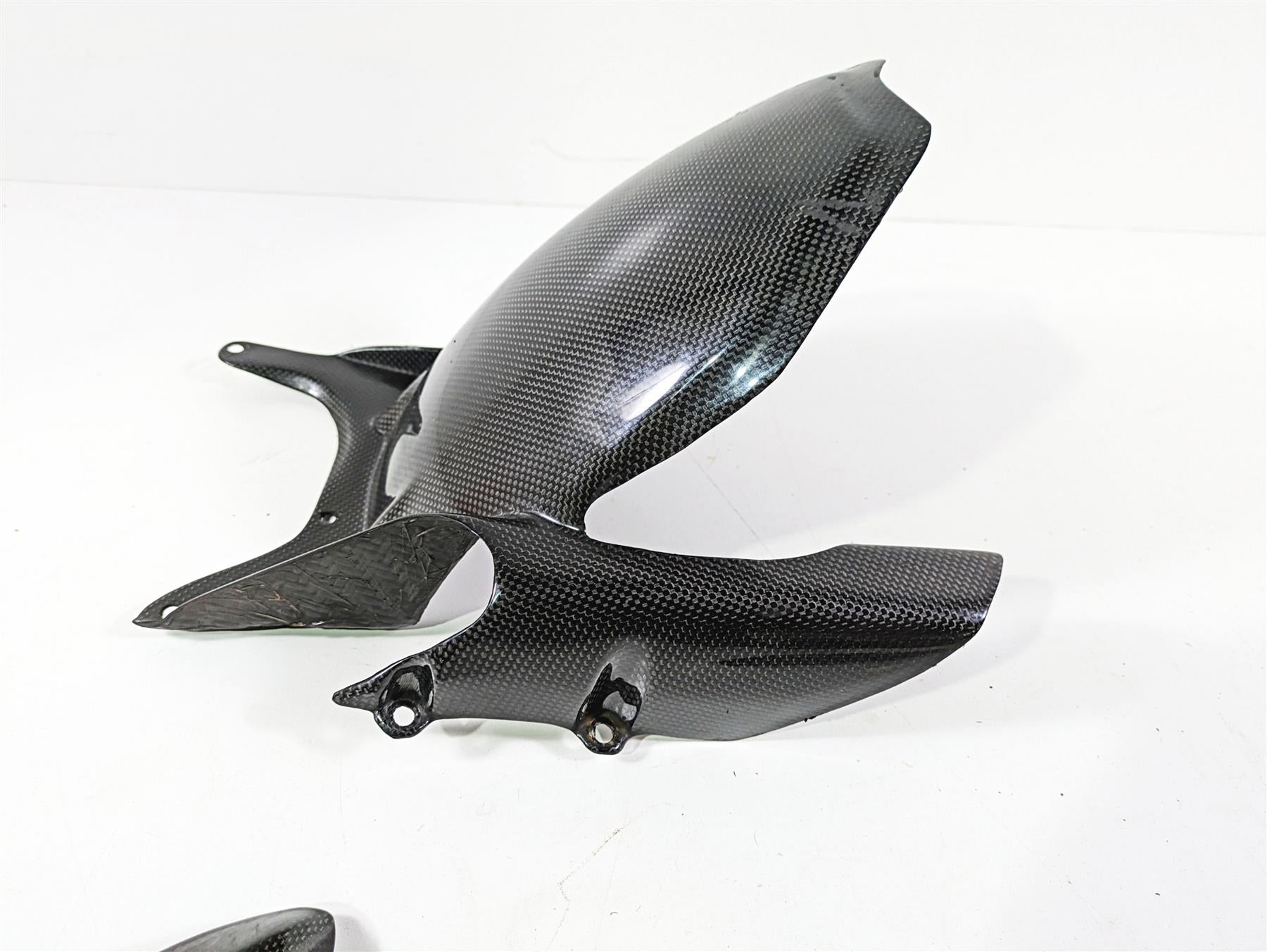 2009 Ducati Multistrada 1100 S Rear Carbon Fiber Fender Chain Guard Set PM20567 {{ shop.shopifyCountryName }} - Mototech271
