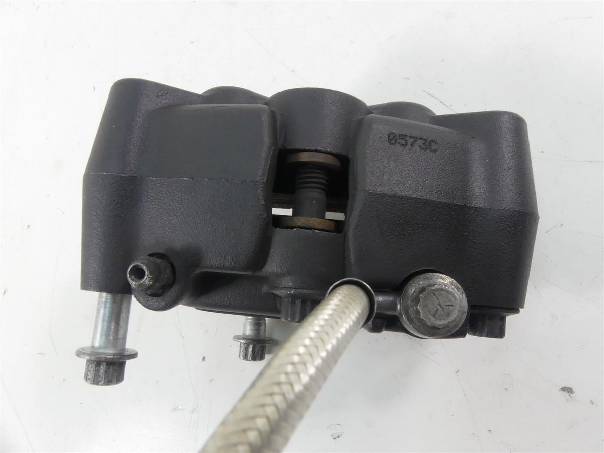 2013 Harley FXDWG Dyna Wide Glide Front Brake Caliper & Line Set 41300001 {{ shop.shopifyCountryName }} - Mototech271