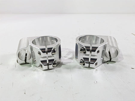 2003 Kawasaki ZX9R Ninja Tarazon 46mm Clip On Handle Bar Clamp Set for 22mm Bar {{ shop.shopifyCountryName }} - Mototech271