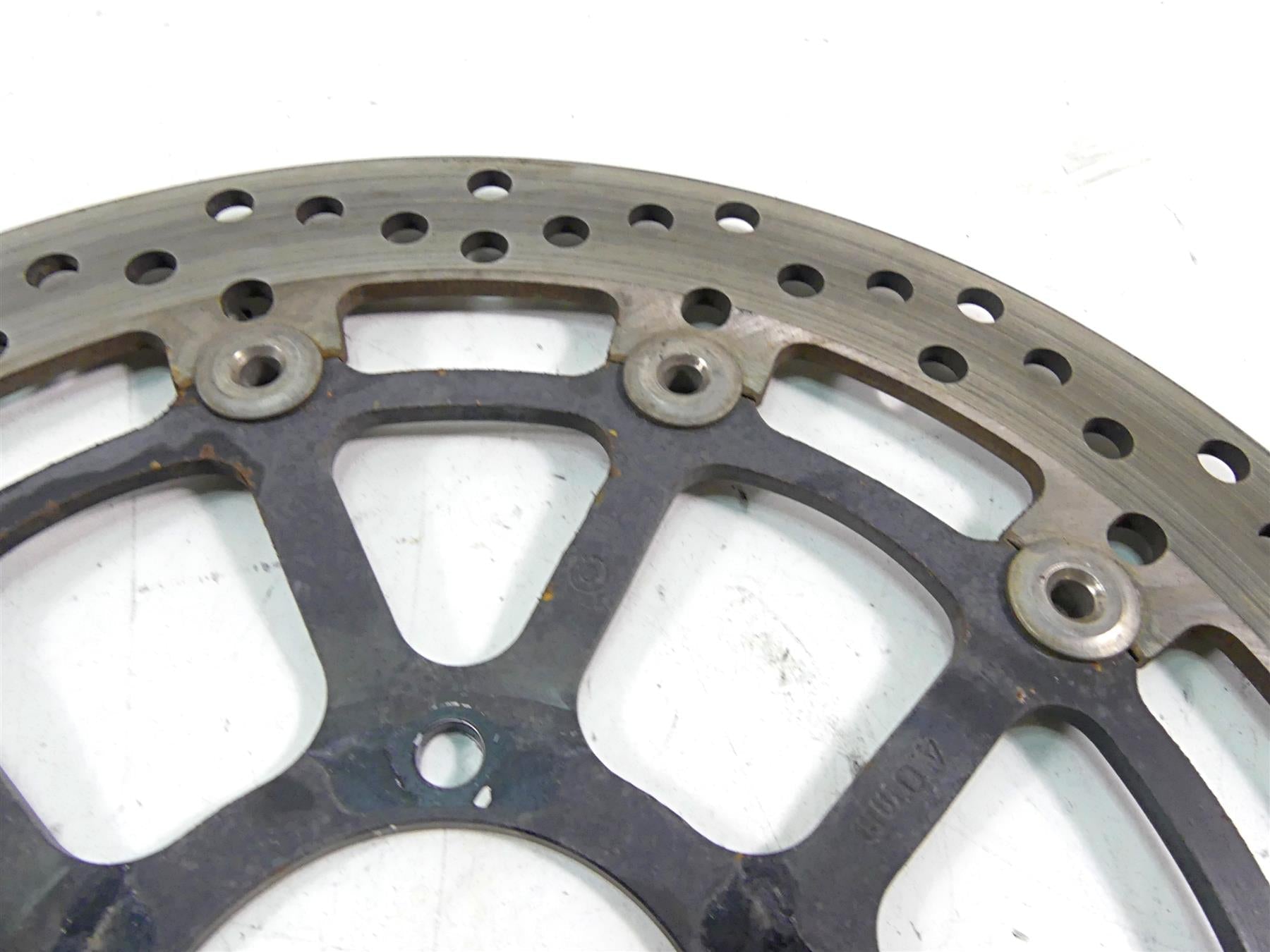 2013 Ducati Diavel Red Front Brembo Brake Disc Rotor Set 49241011A {{ shop.shopifyCountryName }} - Mototech271