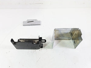 2002 Harley Dyna FXDL Low Rider Battery Tray Box & Skull Chrome Cover 66375-97 | Mototech271