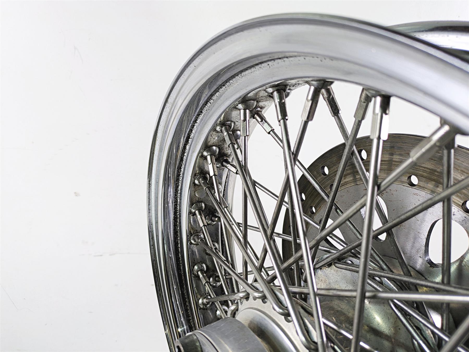2002 Indian Spirit Deluxe Spoke Rear Wheel Rim Rotor 16x3.5 1.5mm Runout 21-970 {{ shop.shopifyCountryName }} - Mototech271