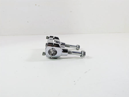 2016 Harley FXDF Dyna Fat Bob Handlebar Riser Holder Clamps Chrome 56568-86 {{ shop.shopifyCountryName }} - Mototech271