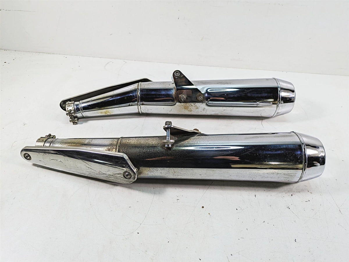 2013 Moto Guzzi V7 750 Stone Oem Exhaust Muffler Pipes Set 2B000177 884136 {{ shop.shopifyCountryName }} - Mototech271