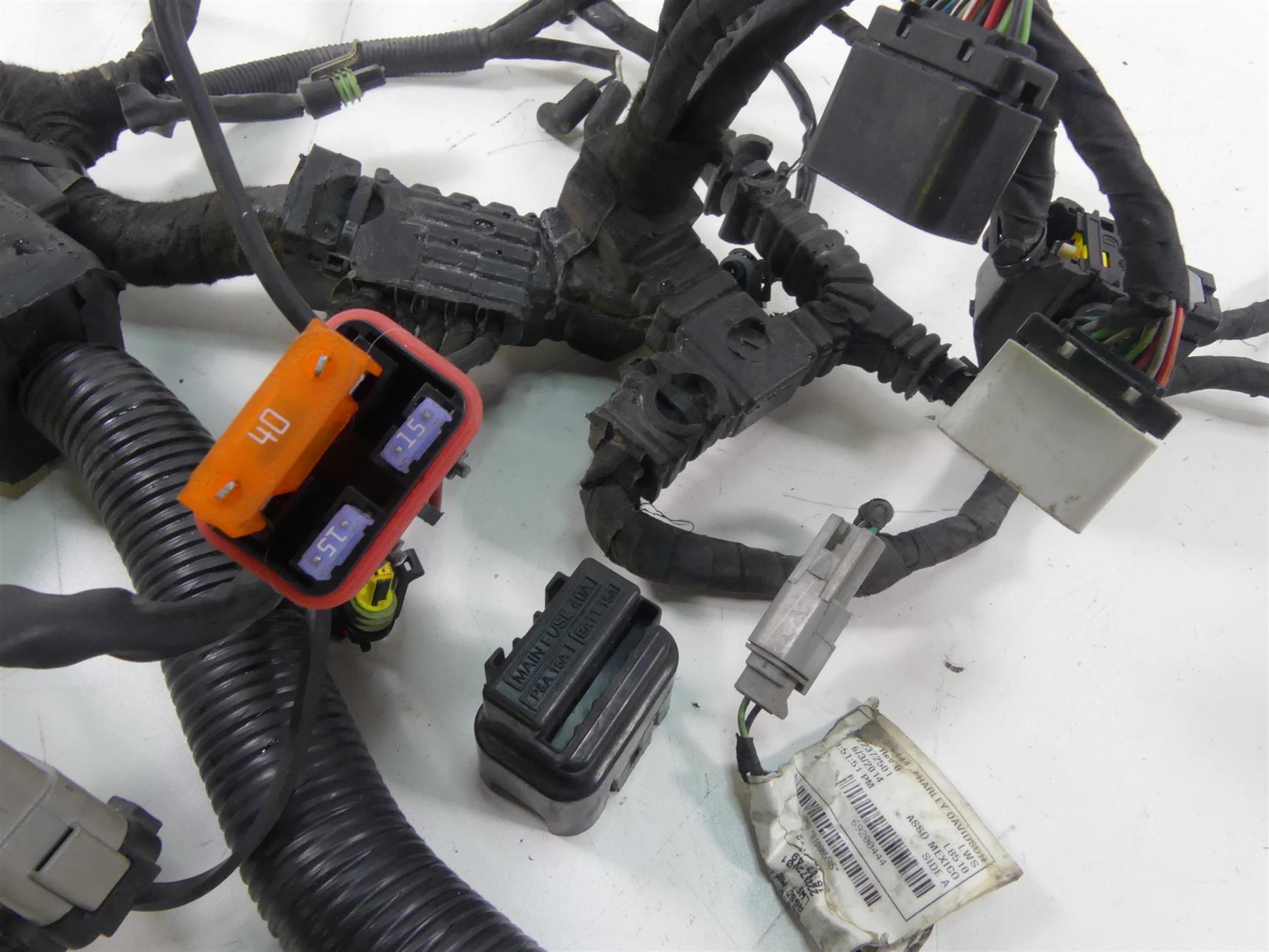 2015 Harley FXDL Dyna Low Rider Main Wiring Harness Loom -Non Abs 71072-12A {{ shop.shopifyCountryName }} - Mototech271
