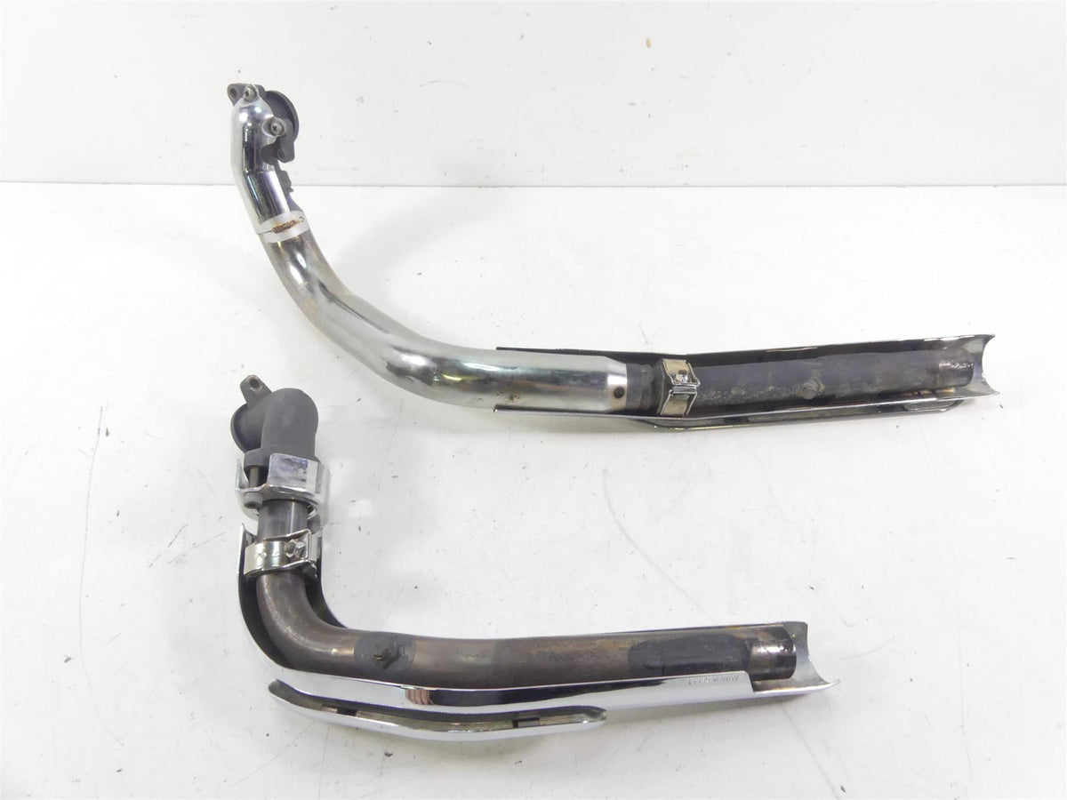 2002 Yamaha XVS1100 V-Star Oem Exhaust Pipe Header Manifold Set 5EL-14610-10-00 {{ shop.shopifyCountryName }} - Mototech271