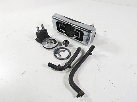 2008 Harley Touring FLHTCU E-Glide 105TH Oil Cooler Chrome Cover & Flange Set {{ shop.shopifyCountryName }} - Mototech271